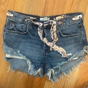 Free People Jean Shorts